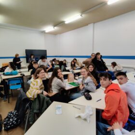 Lezione con gli studenti spagnoli